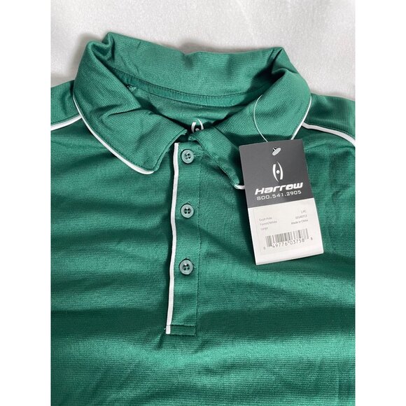 NWT 10 Available! Sz L Harrow Green Polo Shirt Sport Team Shirts Athleisure - Picture 5 of 11